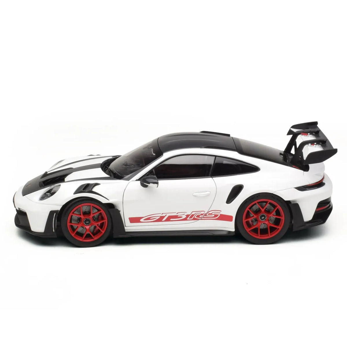 Porsche 911 GT3 RS (992) Weissach Package (White / Pyro Red) | Norev 1:18 | Diecast