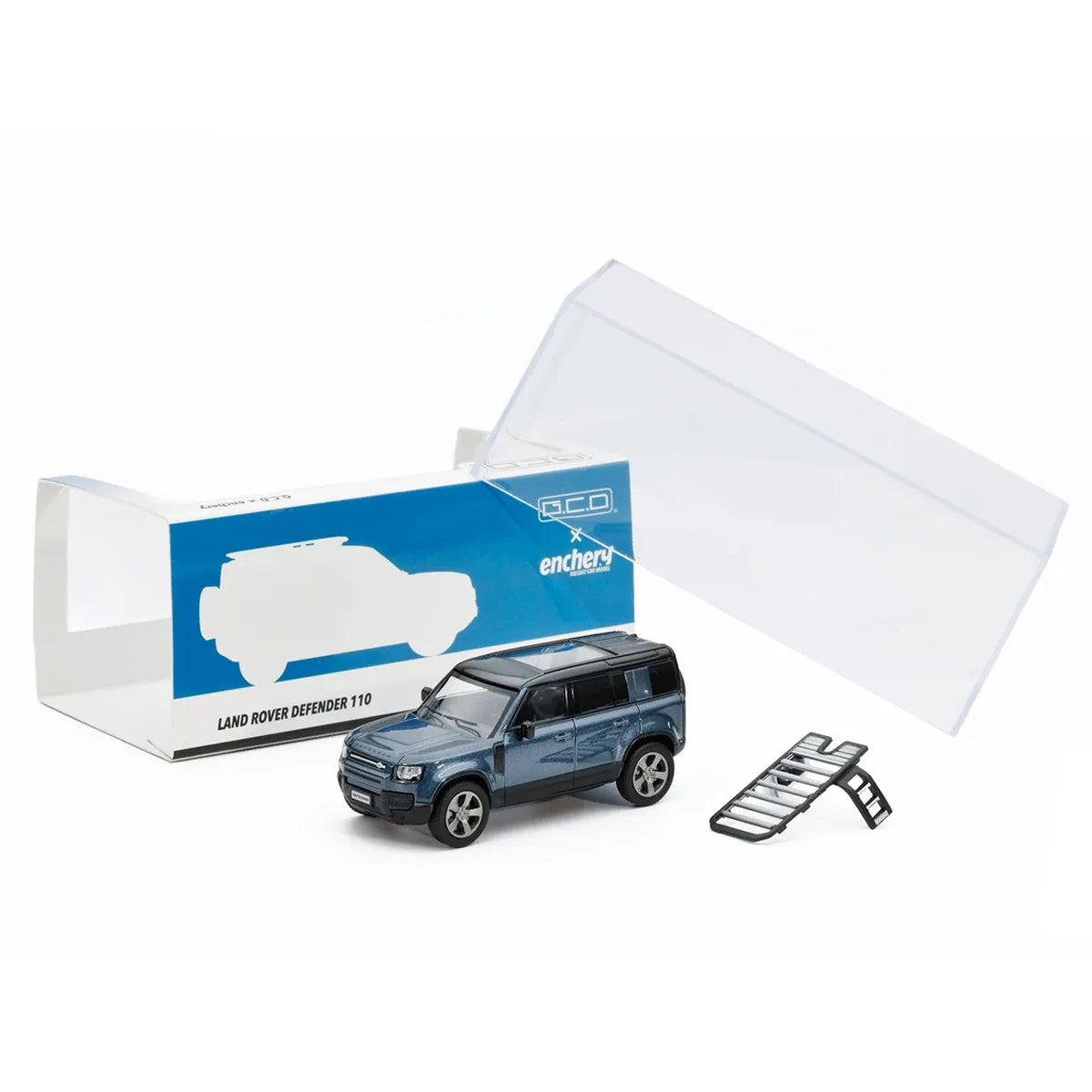 Land Rover Defender 110 (Blue) | GCD x Enchery 1:64 | Diecast