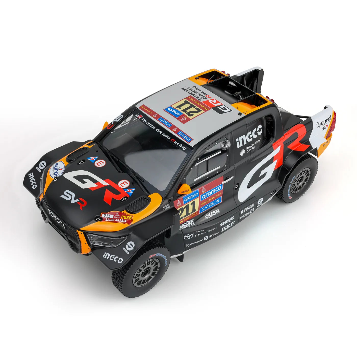 Toyota GR DKR Hilux EVO #211 "Dakar 2025" | IXO 1:18 | Diecast