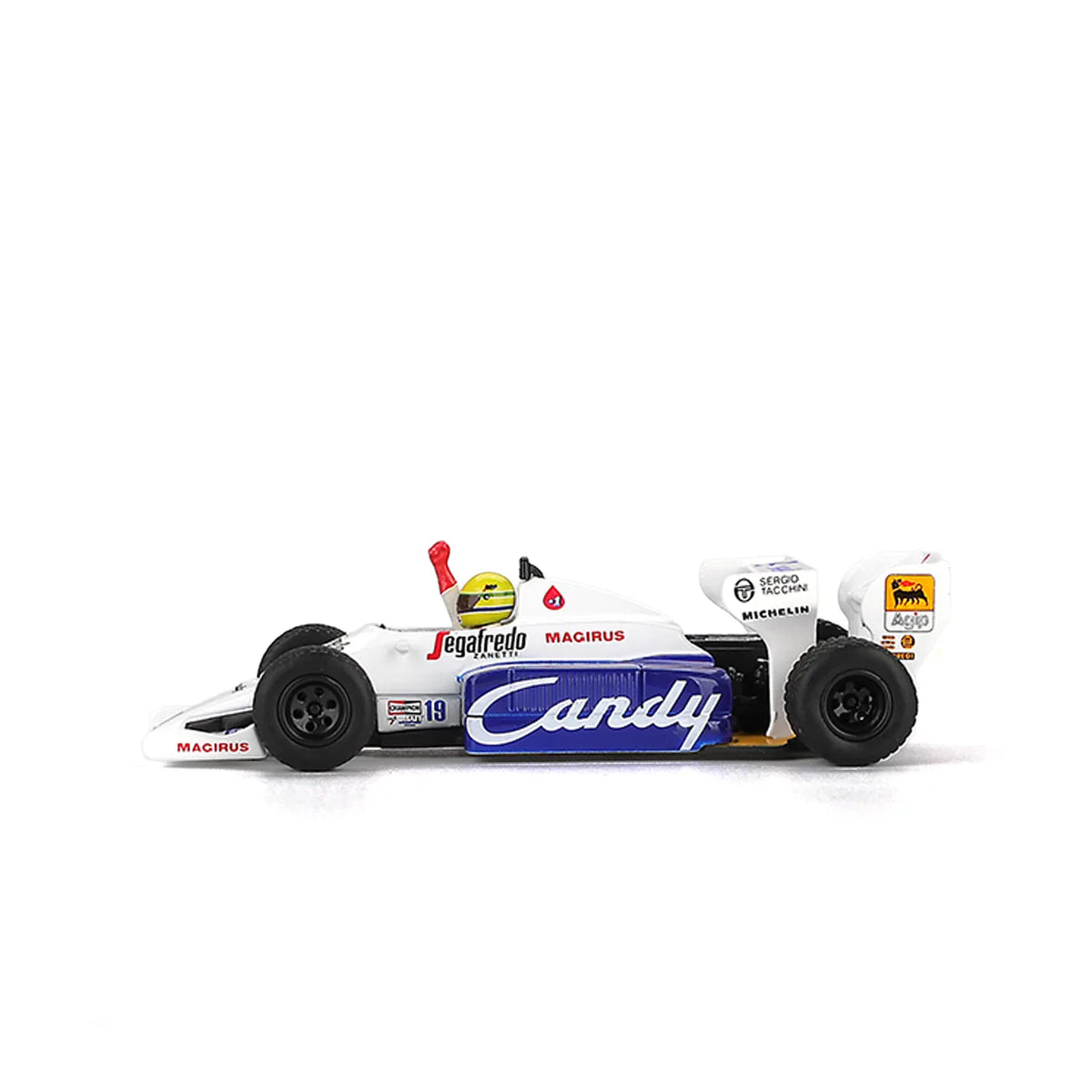Toleman TG184 #19 Ayrton Senna "Monaco 1984" | Mini GT 1:64 | Diecast