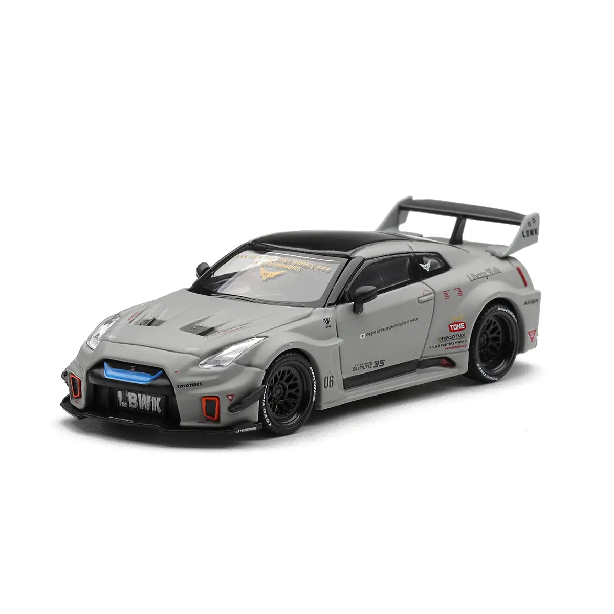 Nissan LB-Silhouette WORKS GT 35GT-RR Ver.1 (Matt Grey) | Mini GT 1:64 | Diecast
