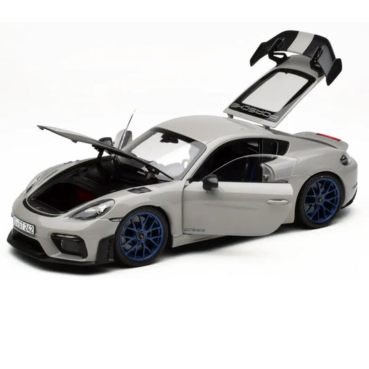 Porsche 718 Cayman GT4 RS Weissach Package 2023 Chalk Grey | Norev 1:18 | High-End Diecast