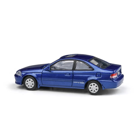 Honda Civic Si Coupe EM1 (Electron Blue, Wingless) 1999 | Para64 1:64 | Diecast