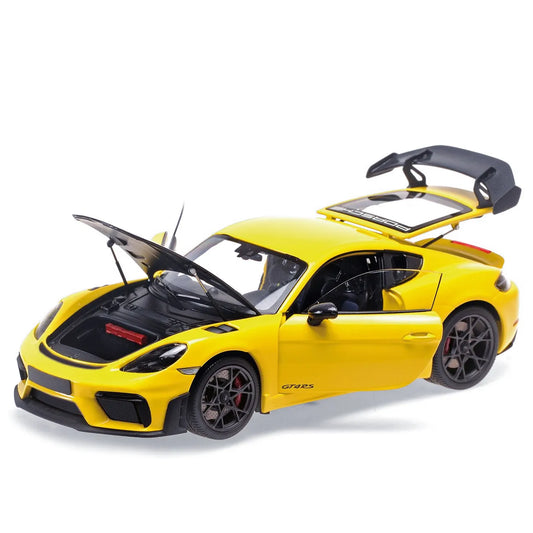 Porsche Cayman GT4 RS 2024 (Yellow, Weissach Package) | Minichamps 1:18 | Diecast