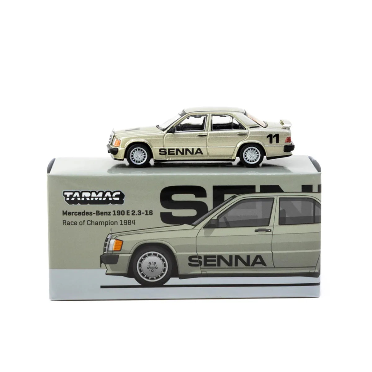 Mercedes-Benz 190E 2.3-16 #11 Ayrton Senna "Nürburgring 1984" | Tarmac Works 1:64 | Diecast