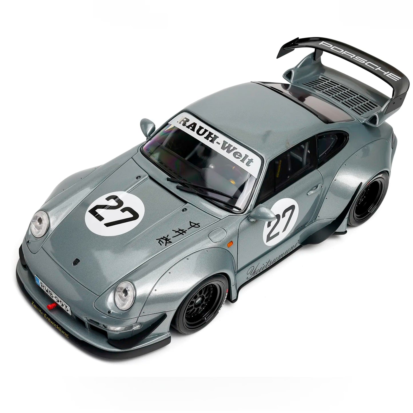 Porsche 911 993 RWB x Liberty Walk (Silver) | GT SPIRIT 1:18 | High-End Resin