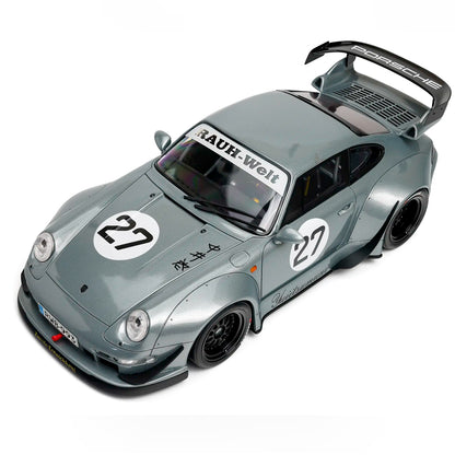 Porsche 911 993 RWB x Liberty Walk (Silver) | GT SPIRIT 1:18 | High-End Resin