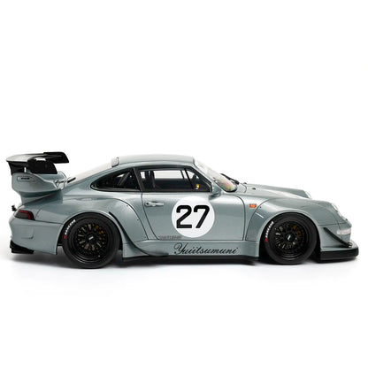 Porsche 911 993 RWB x Liberty Walk (Silver) | GT SPIRIT 1:18 | High-End Resin