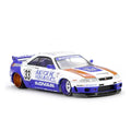 Nissan Skyline GT-R (R33) BFTHR V1 (White/Blue) | Kaido House x Mini GT 1:64 | Diecast