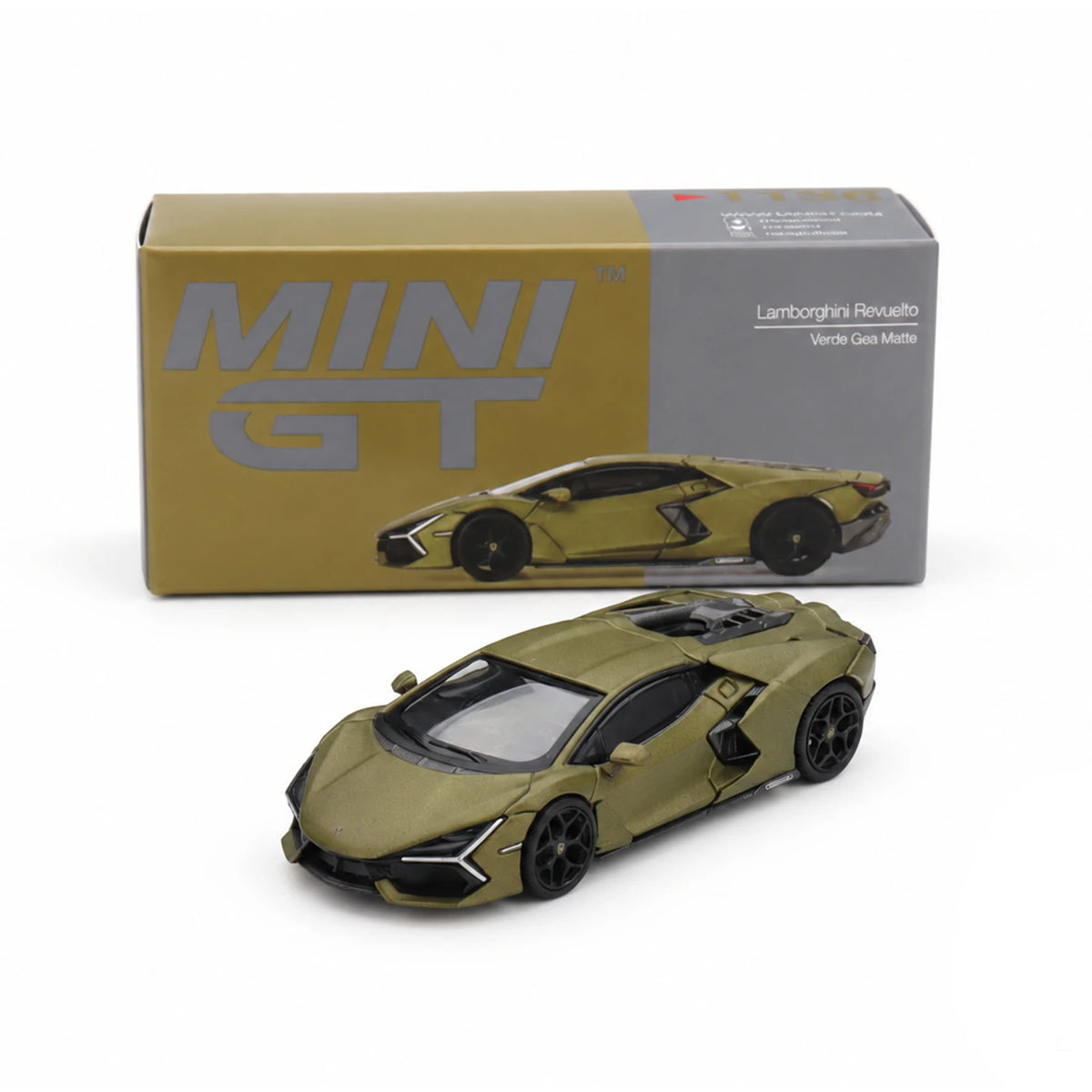 Lamborghini Revuelto (Verde Gea Matte) | Mini GT 1:64 | Diecast