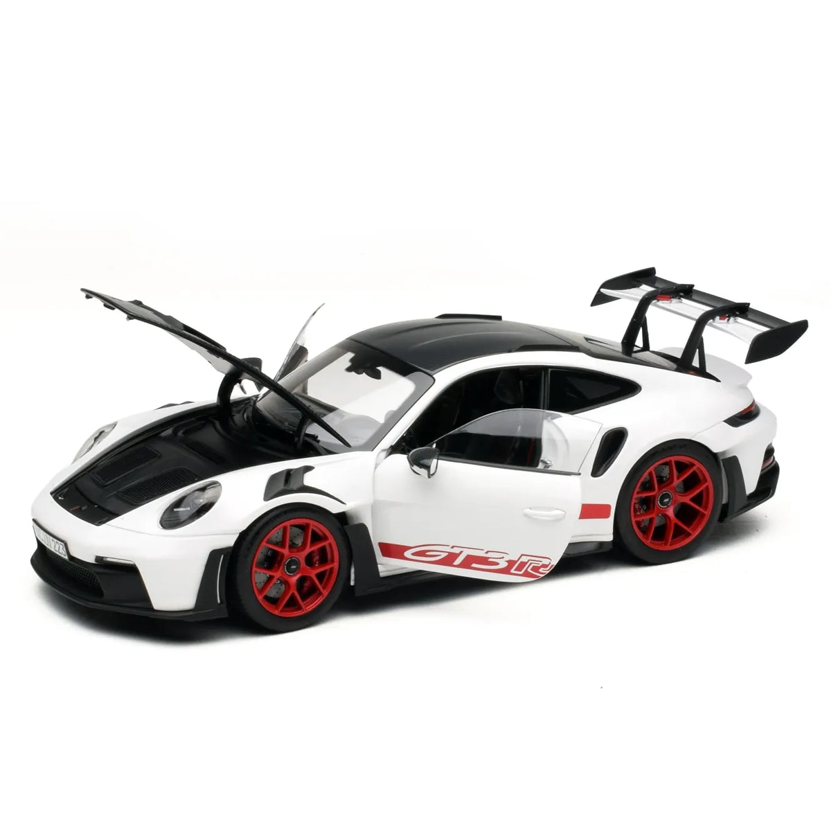 Porsche 911 GT3 RS (992) Weissach Package (White / Pyro Red) | Norev 1:18 | Diecast