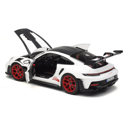 Porsche 911 GT3 RS (992) Weissach Package (White / Pyro Red) | Norev 1:18 | Diecast