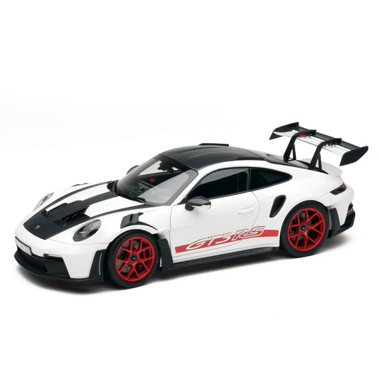 Porsche 911 GT3 RS (992) Weissach Package (White / Pyro Red) | Norev 1:18 | Diecast