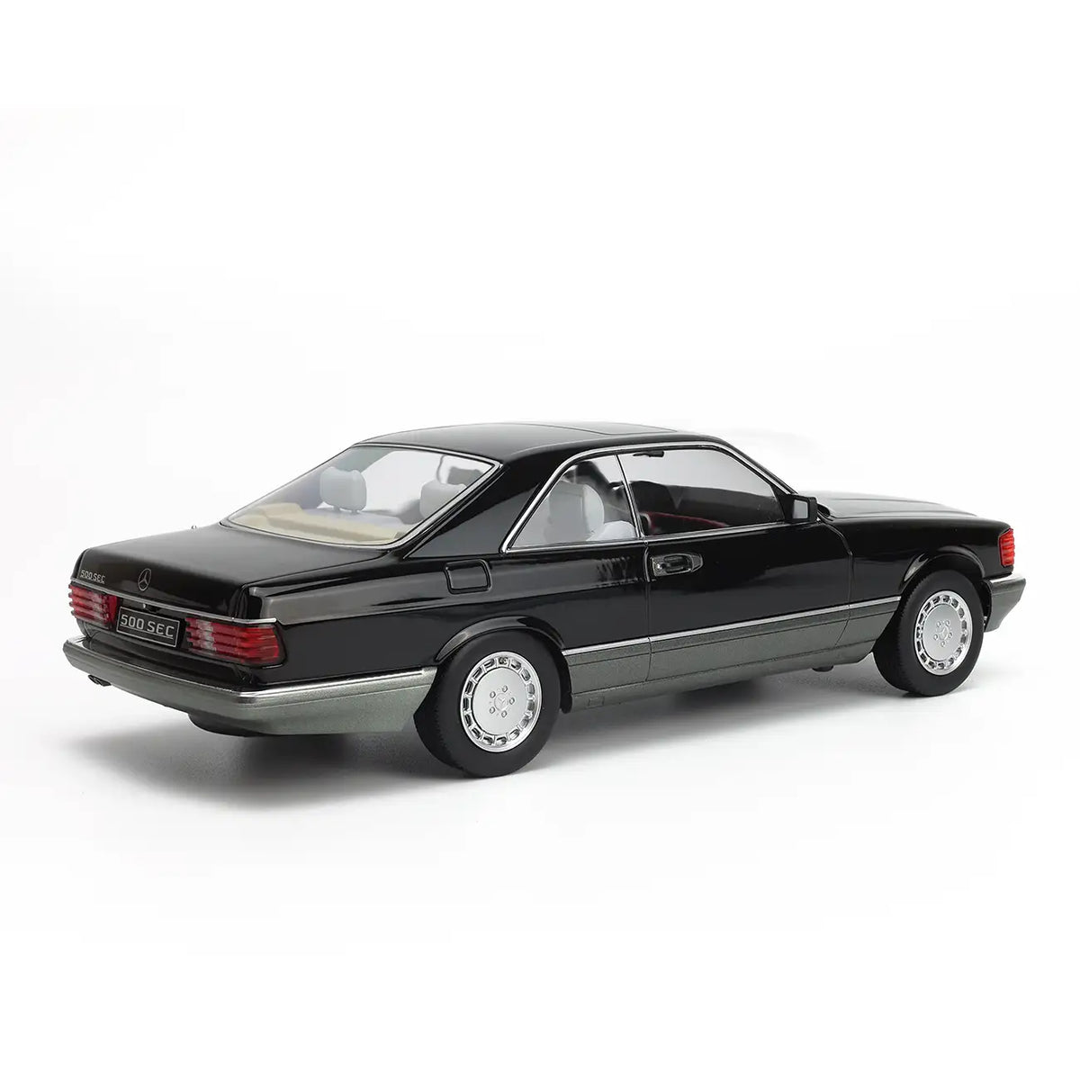 Mercedes-Benz 560 SEC (C126) Coupé 1985 (Black) | KK-Scale 1:18 | Diecast