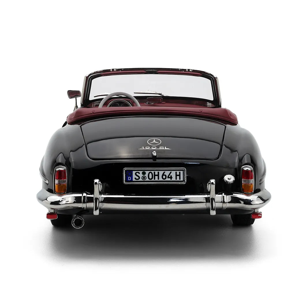 Mercedes-Benz 190SL W121 Roadster 1955 (Black) | Norev 1:18 Dealer Edition | Diecast