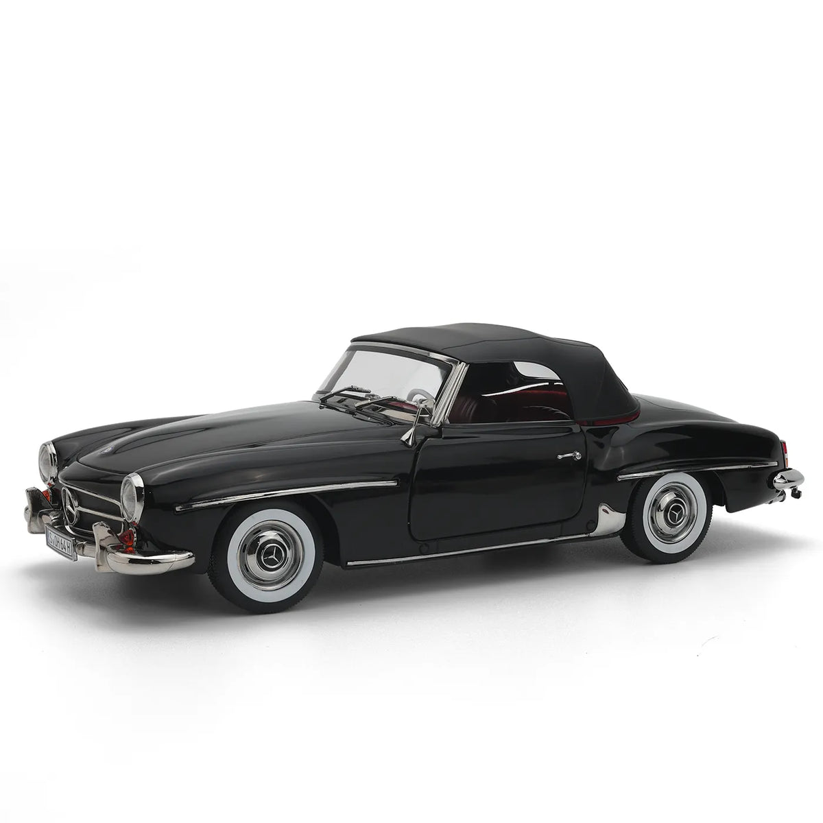 Mercedes-Benz 190SL W121 Roadster 1955 (Black) | Norev 1:18 Dealer Edition | Diecast