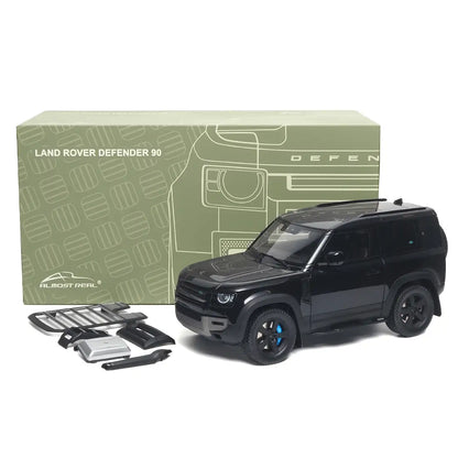 Land Rover Defender 90 2020 (Santorini Black) | Almost Real 1:18 | High-End Diecast