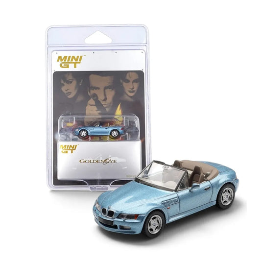 BMW Z3 "GoldenEye" (Atlanta Blue) | Mini GT 1:64 | Diecast