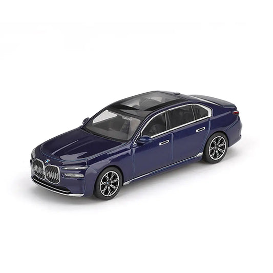 BMW i7 xDrive60 (Tanzanite Blue Metallic) | Mini GT 1:64 | Diecast