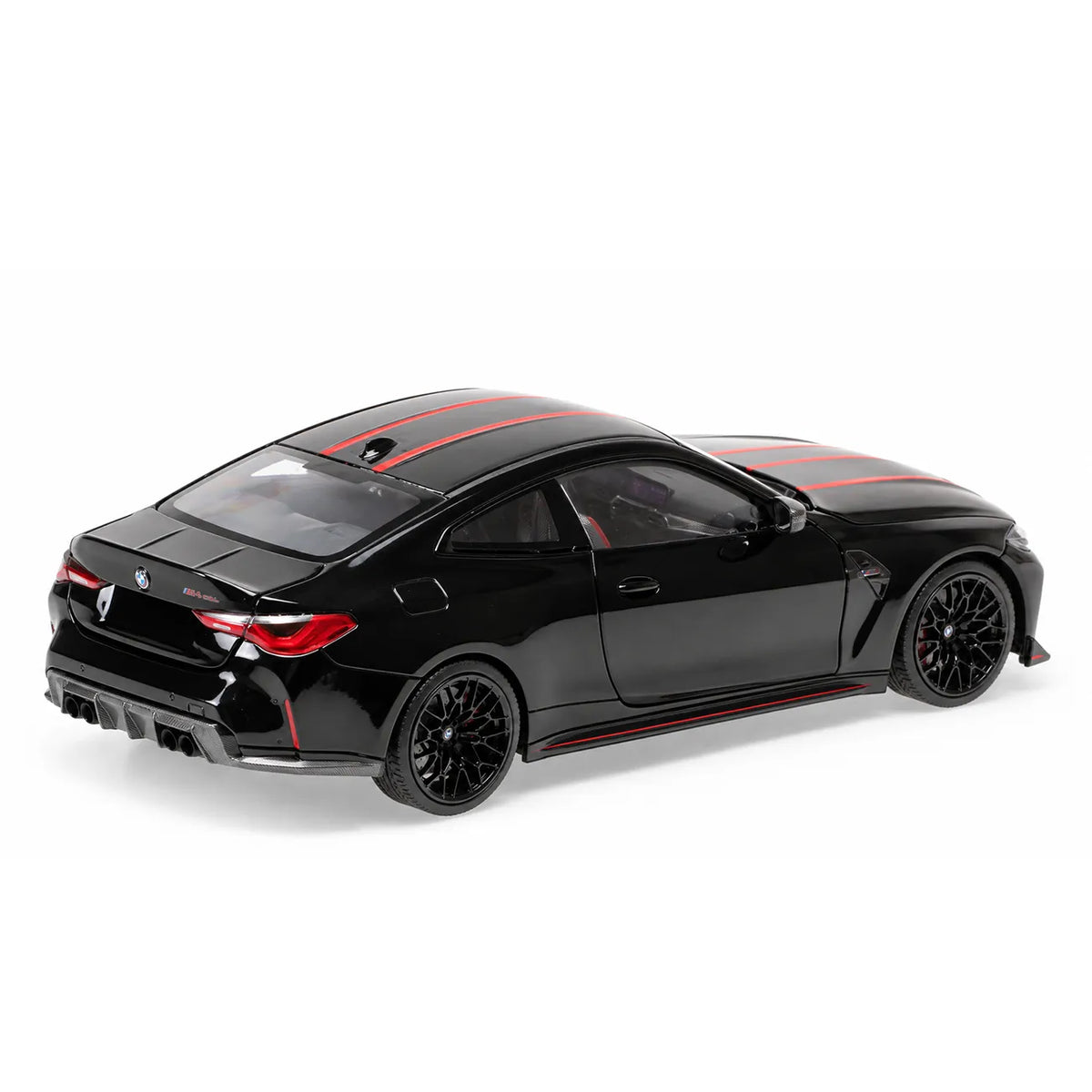 BMW M4 CSL G82 2023 (Black with Red Lines) | Minichamps 1:18 | Diecast