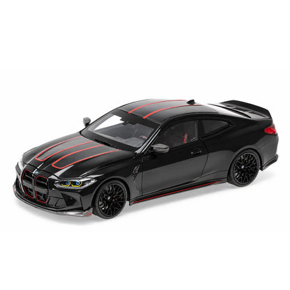BMW M4 CSL G82 2023 (Black with Red Lines) | Minichamps 1:18 | Diecast