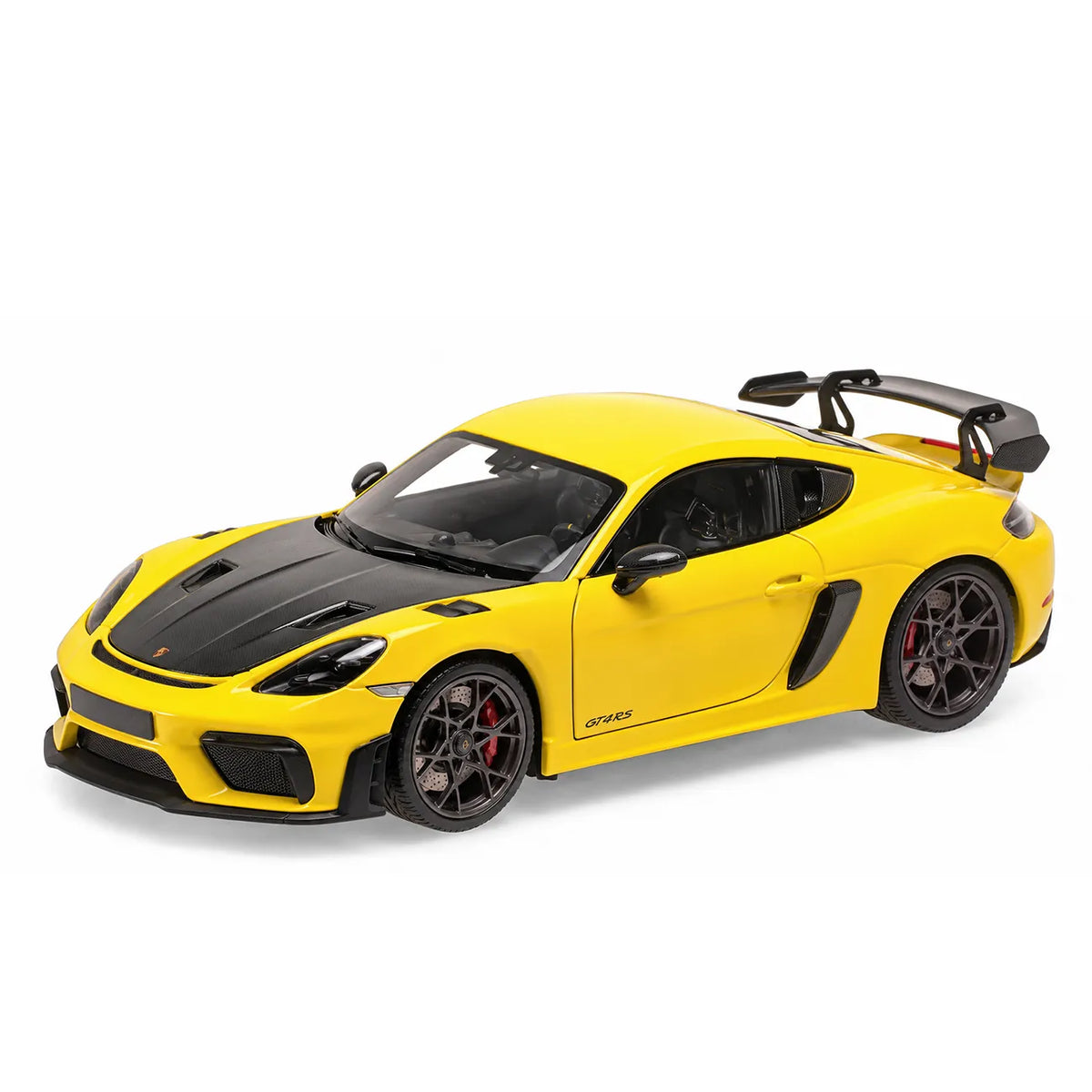 Porsche Cayman GT4 RS 2024 (Yellow, Weissach Package) | Minichamps 1:18 | Diecast