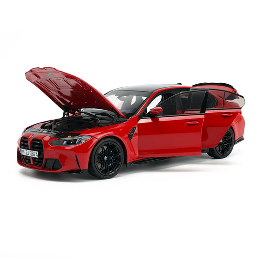 BMW M3 G80 LCI 2024 (Toronto Red Metallic) | Minichamps 1:18 Dealer Edition | Diecast