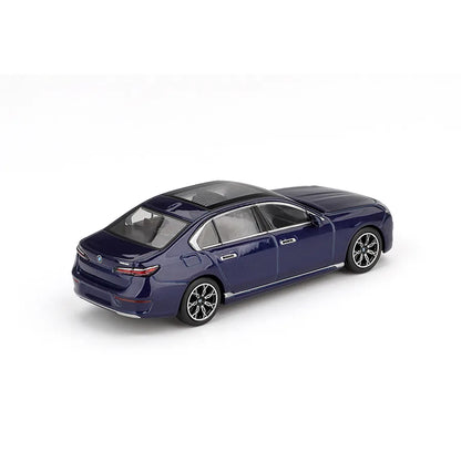 BMW i7 xDrive60 (Tanzanite Blue Metallic) | Mini GT 1:64 | Diecast