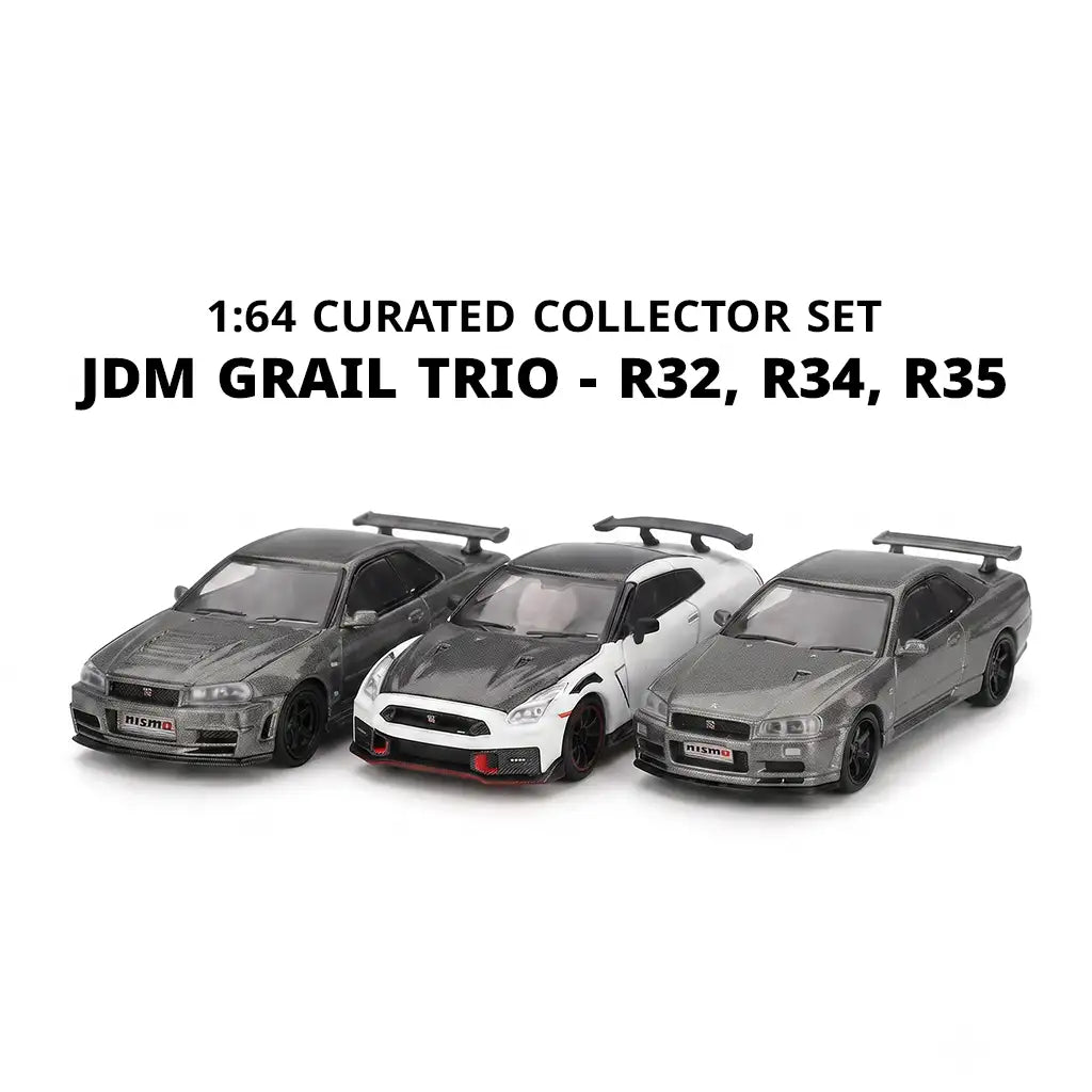GT-R NISMO Bloodline Set (R32 · R34 · R35) | Mini GT 1:64 | Collector Set