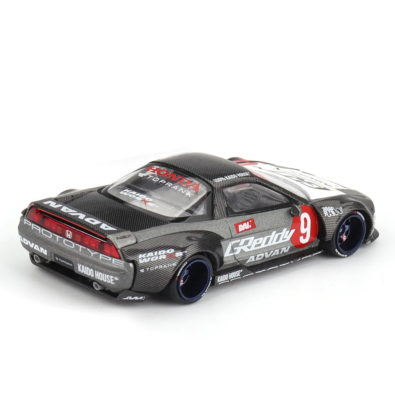 Honda NSX "Kaido Test Car Spec V1" #9 (Grey) | Kaido House x Mini GT 1:64 | Diecast