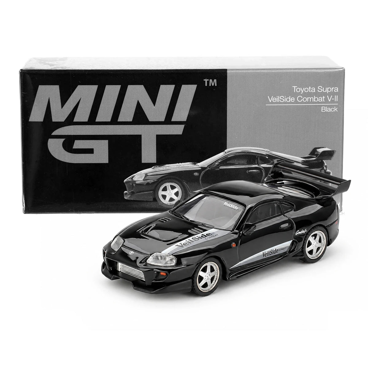 Toyota Supra VeilSide Combat V-II (Black) | Mini GT 1:64 | Diecast