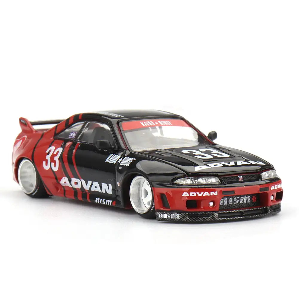 Nissan Skyline GT-R R33 Kaido Works ADVAN | Kaido House x Mini GT 1:64 | Diecast