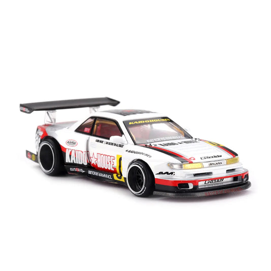 Nissan Silvia S13-R Circuit Spec V1 (White) | Kaido House x Mini GT 1:64 | Diecast