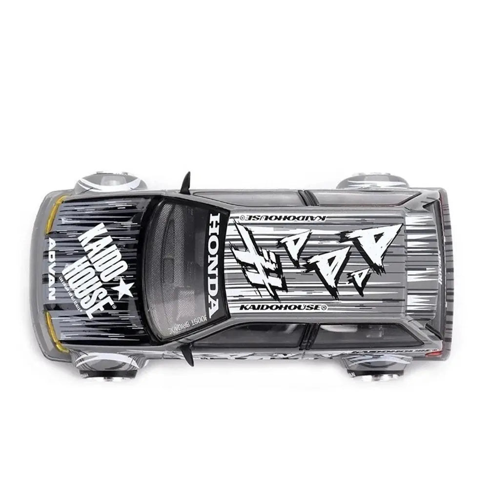 Honda Civic EF "Kaido Manga V1" (Silver) | Kaido House x Mini GT 1:64 | Diecast