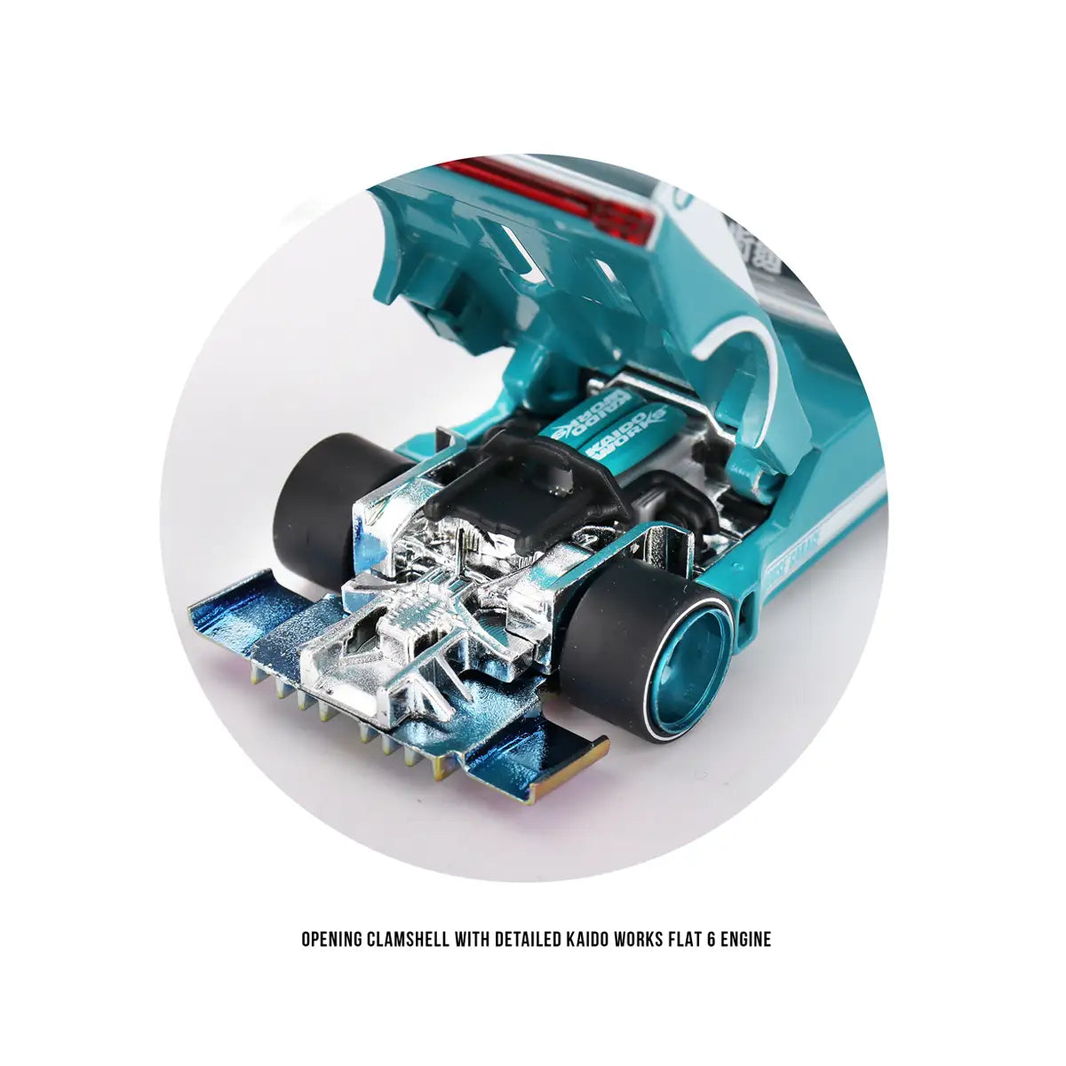 Volkswagen T1 Pickup "Kaido Works V1" (Turquoise/White) | Kaido House x Mini GT 1:64 | Diecast