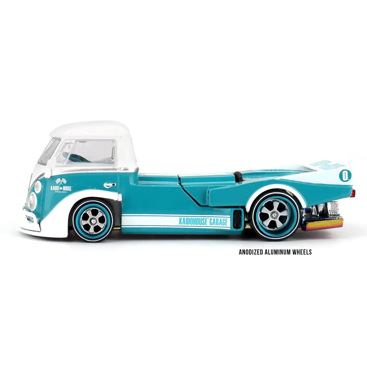 Volkswagen T1 Pickup "Kaido Works V1" (Turquoise/White) | Kaido House x Mini GT 1:64 | Diecast