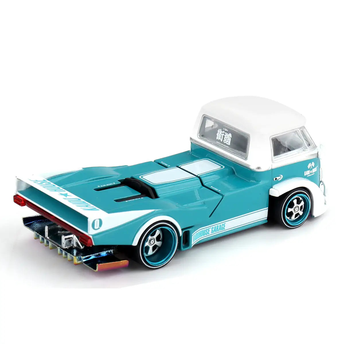 Volkswagen T1 Pickup "Kaido Works V1" (Turquoise/White) | Kaido House x Mini GT 1:64 | Diecast