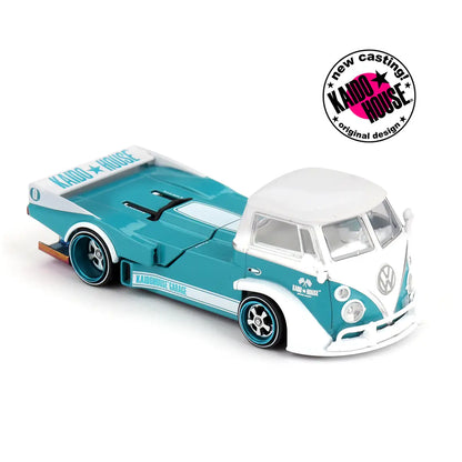 Volkswagen T1 Pickup "Kaido Works V1" (Turquoise/White) | Kaido House x Mini GT 1:64 | Diecast