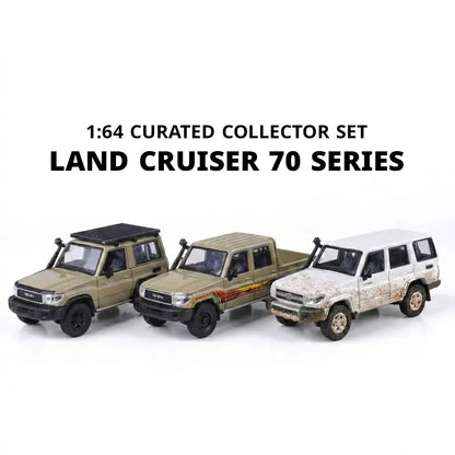 Toyota Land Cruiser 70 Series Trio | Para64 1:64 Collector Set