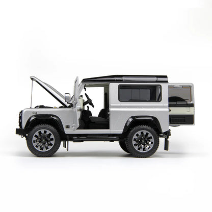 Land Rover Defender 90 Works V8 70th Edition (Silver) | LCD Models 1:18 | Premium Diecast
