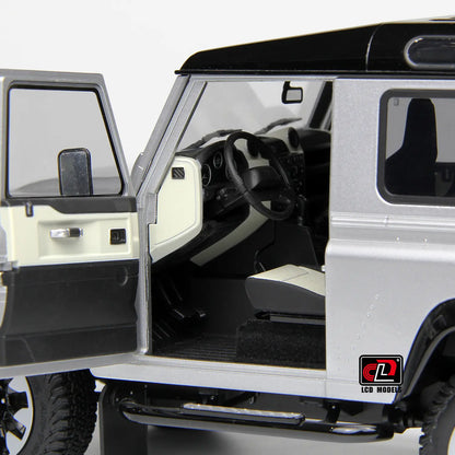Land Rover Defender 90 Works V8 70th Edition (Silver) | LCD Models 1:18 | Premium Diecast