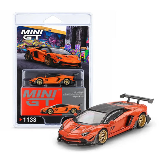 LB★WORKS Lamborghini Aventador Limited Edition (Orange, MDX 2025) | Mini GT 1:64 | Diecast