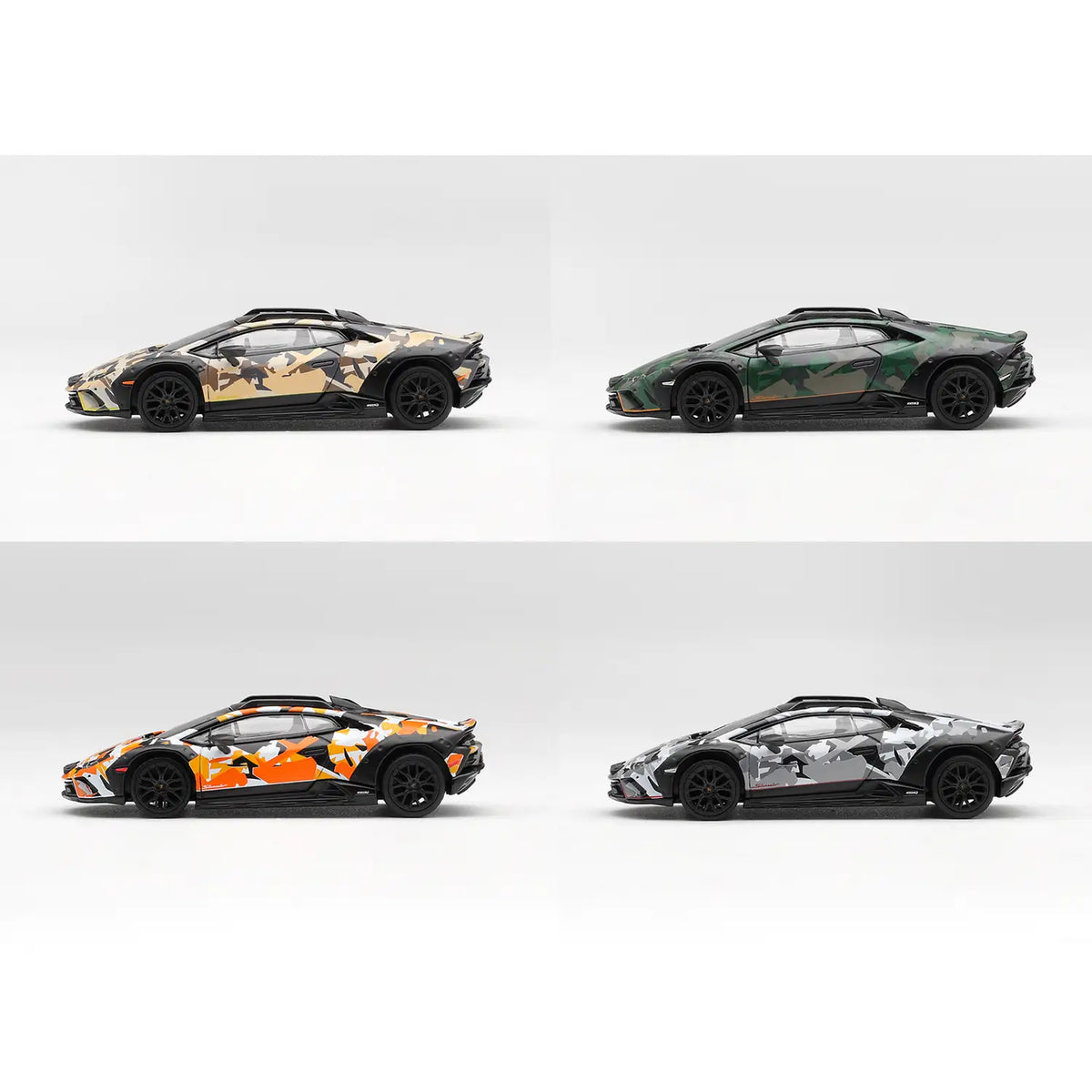 Lamborghini Huracán Sterrato All-Terrain (Camo 4-Car Set) | Mini GT 1:64 | Diecast