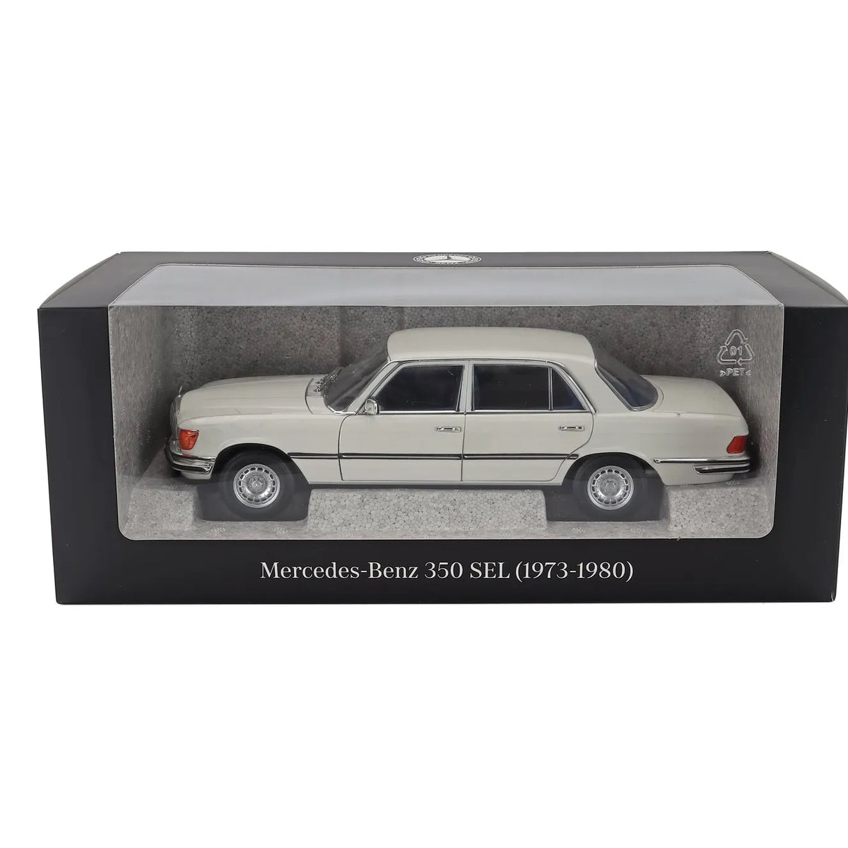 Mercedes-Benz 350 SEL W116 1976 (White) | Norev 1:18 Dealer Edition | Diecast
