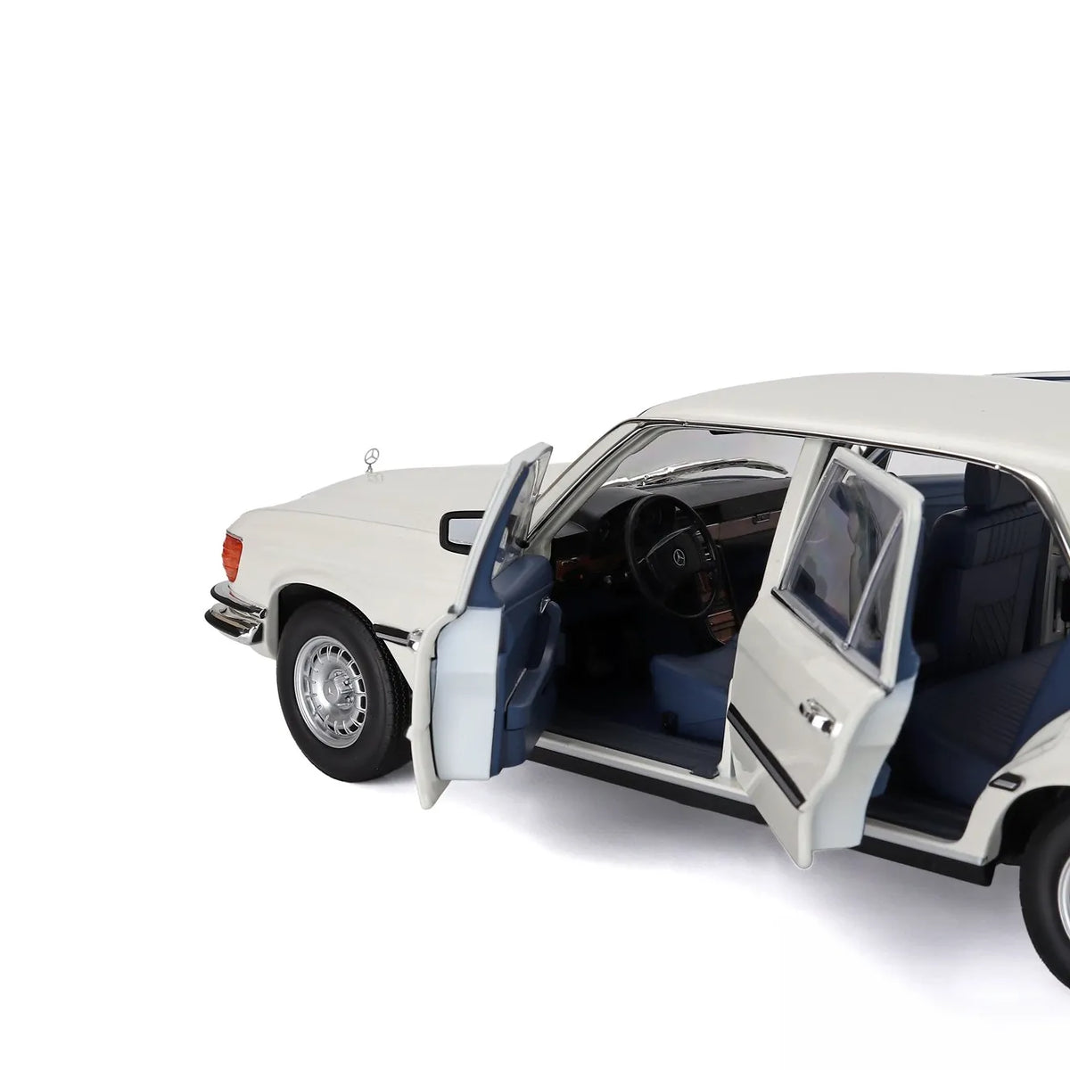 Mercedes-Benz 350 SEL W116 1976 (White) | Norev 1:18 Dealer Edition | Diecast