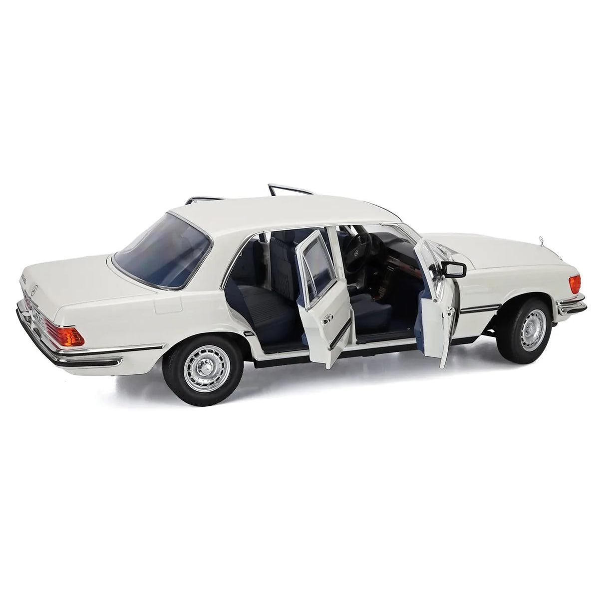 Mercedes-Benz 350 SEL W116 1976 (White) | Norev 1:18 Dealer Edition | Diecast