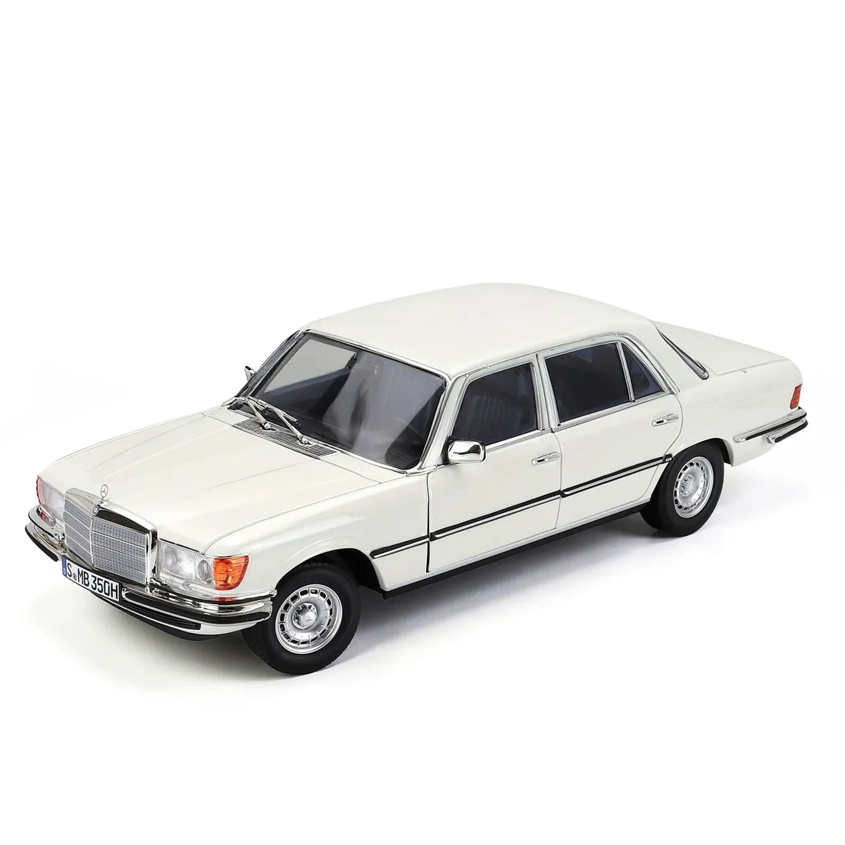 Mercedes-Benz 350 SEL W116 1976 (White) | Norev 1:18 Dealer Edition | Diecast