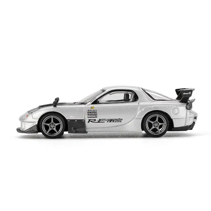 Mazda RX-7 (FD3S) RE-Amemiya (Silver) | Mini GT 1:64 | Diecast