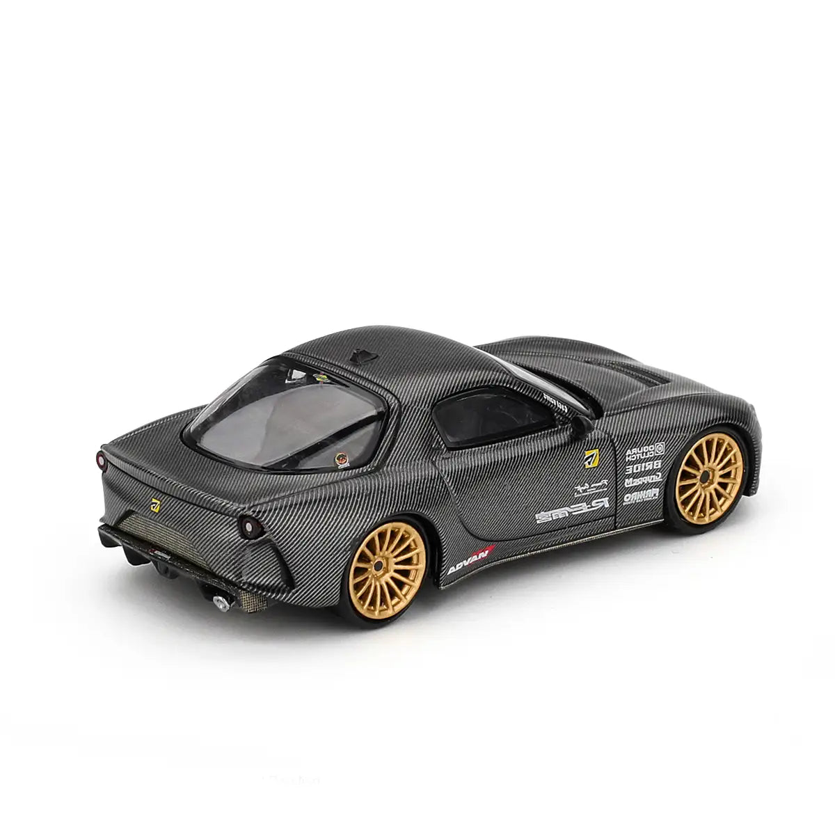 Mazda RX-7 RE-Amemiya "Matsukiyo KOKU" 3-Rotor (Carbon) | Mini GT 1:64 | Diecast