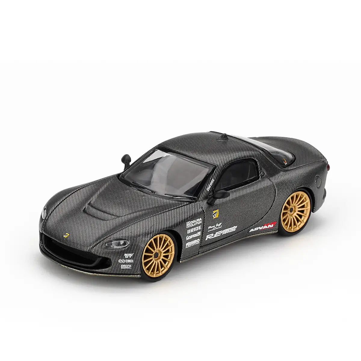 Mazda RX-7 RE-Amemiya "Matsukiyo KOKU" 3-Rotor (Carbon) | Mini GT 1:64 | Diecast